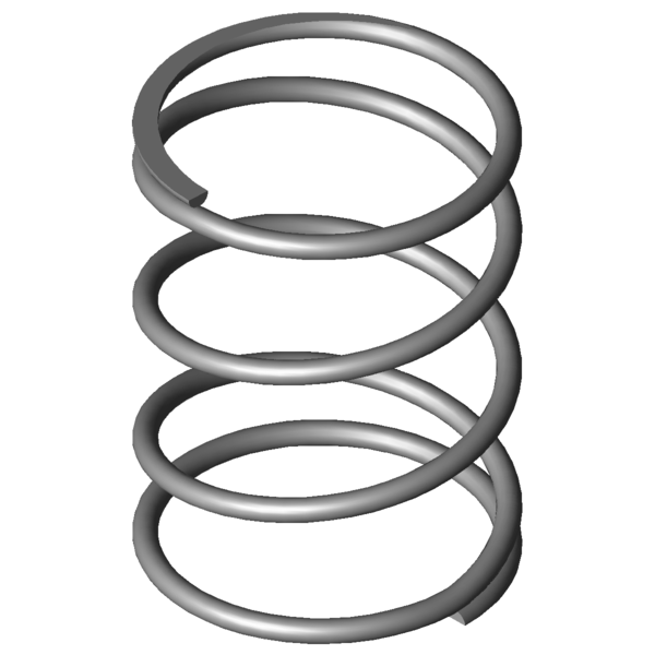 Obraz CAD Sprezyny naciskowe VD-117M-06