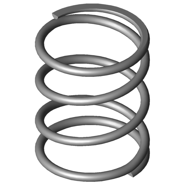 Immagine CAD Molle a compressione VD-122A-09