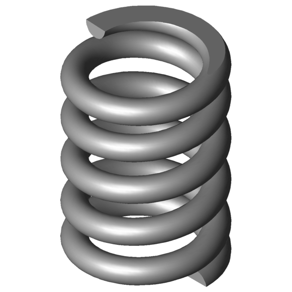 Immagine CAD Molle a compressione VD-174