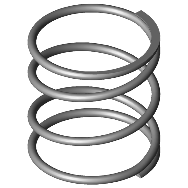 Immagine CAD Molle a compressione VD-180Y-08