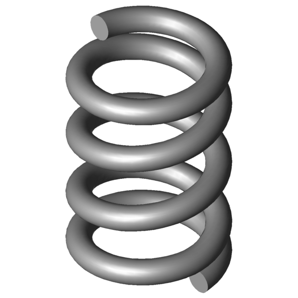 Immagine CAD Molle a compressione VD-2046