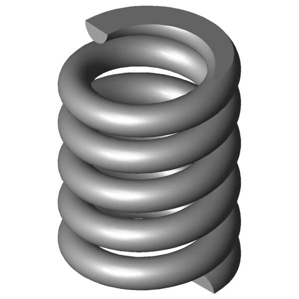 Imagem CAD Molas de compressão VD-205B