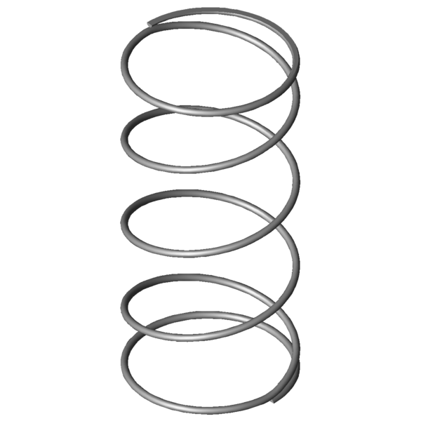 Imagem CAD Molas de compressão VD-207JA