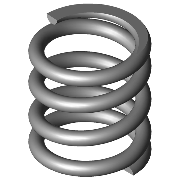 CAD image Compression springs VD-207K-10