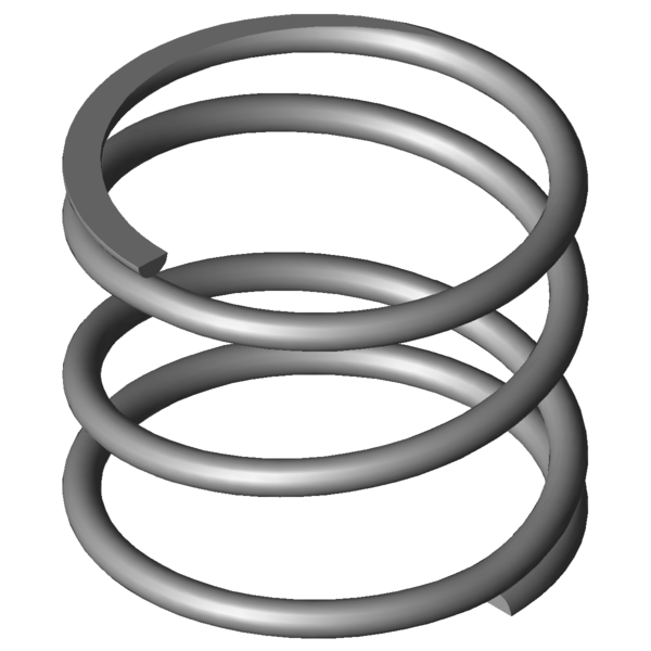 Imagem CAD Molas de compressão VD-207U