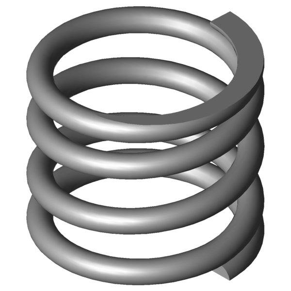 Immagine CAD Molle a compressione VD-217F-10