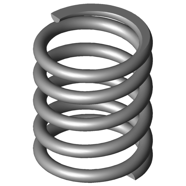 Imagen CAD Muelles de compresión VD-217G