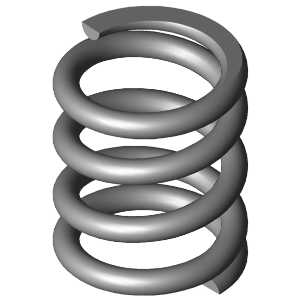 Imagen CAD Muelles de compresión VD-222H