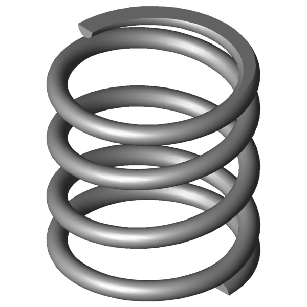 Imagem CAD Molas de compressão VD-232N-02