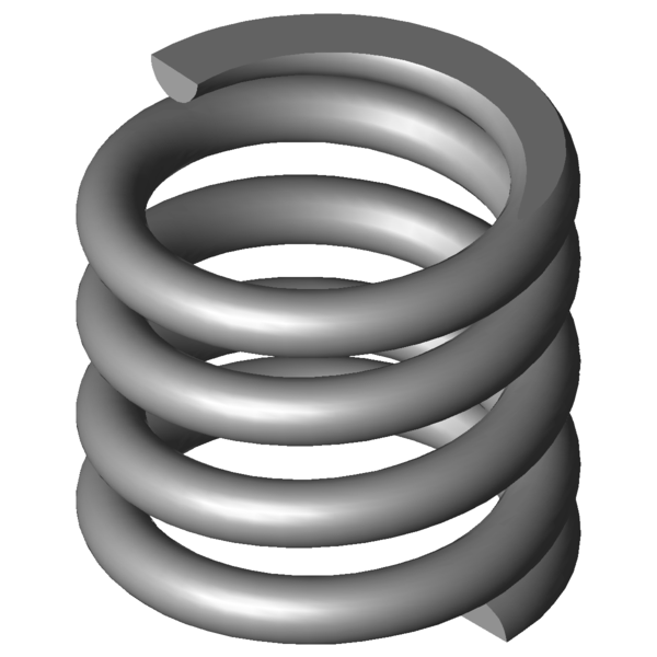 Immagine CAD Molle a compressione VD-233T-12