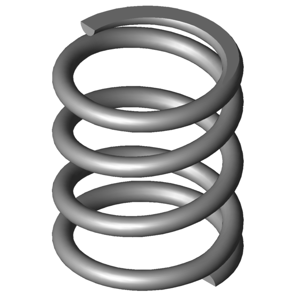 Immagine CAD Molle a compressione VD-247D-30