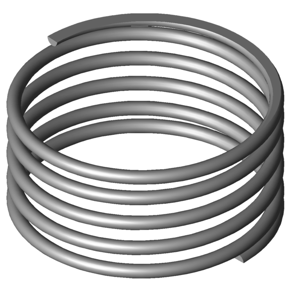 Imagem CAD Molas de compressão VD-263D-10
