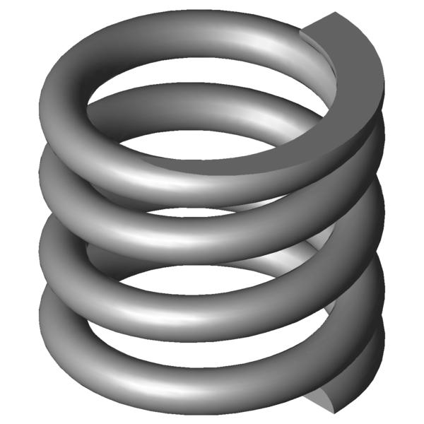 CAD kép nyomórugók VD-288O-10