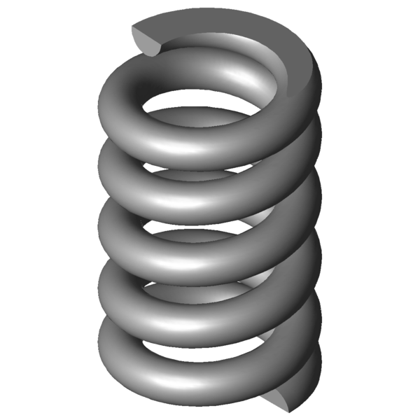 Imagem CAD Molas de compressão VD-288Z-02