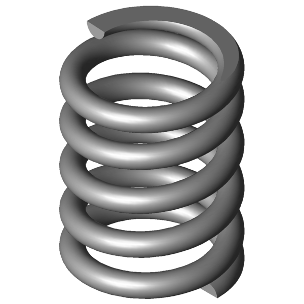 Immagine CAD Molle a compressione VD-313K