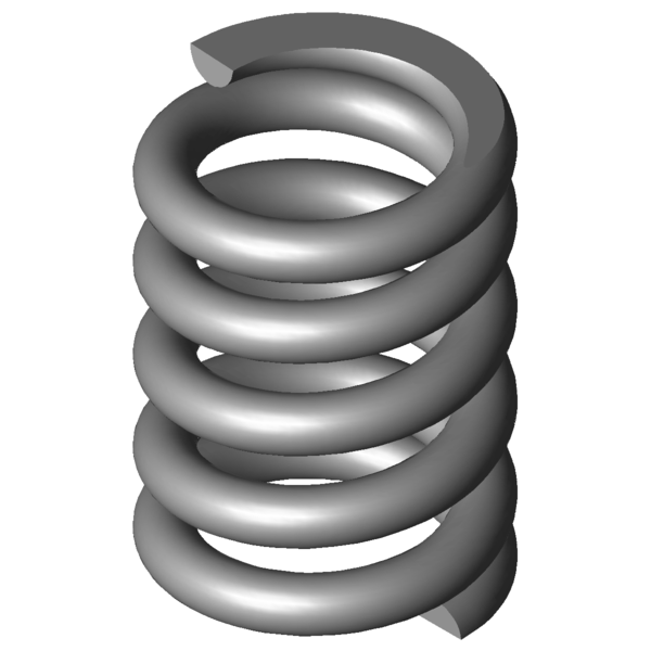 Obraz CAD Sprezyny naciskowe VD-335