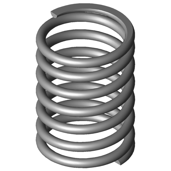 Immagine CAD Molle a compressione VD-349A-04