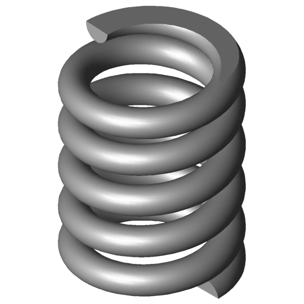 Immagine CAD Molle a compressione VD-389A-02