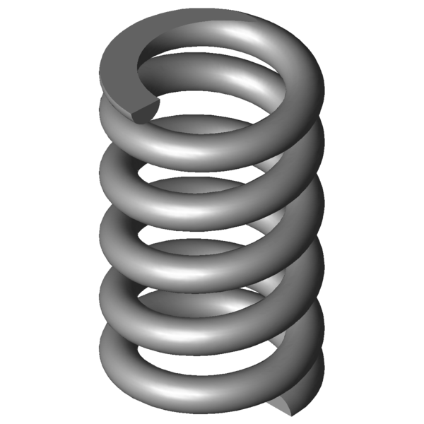 Immagine CAD Molle a compressione VD-389A-03