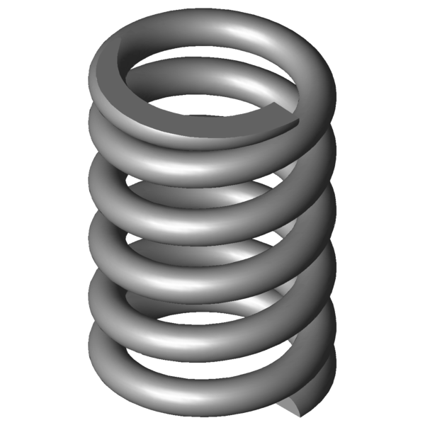 Immagine CAD Molle a compressione VD-389N-01