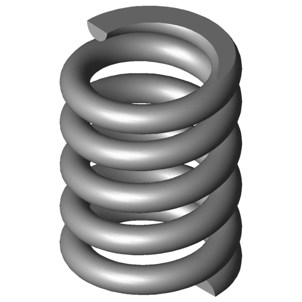Immagine CAD Molle a compressione VD-410