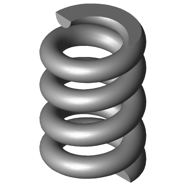 Immagine CAD Molle a compressione VD-450