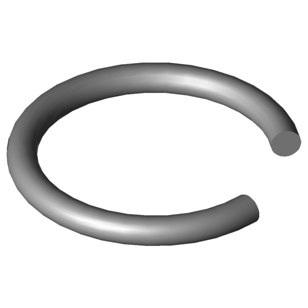 Imagem CAD Anéis de eixo X420-7
