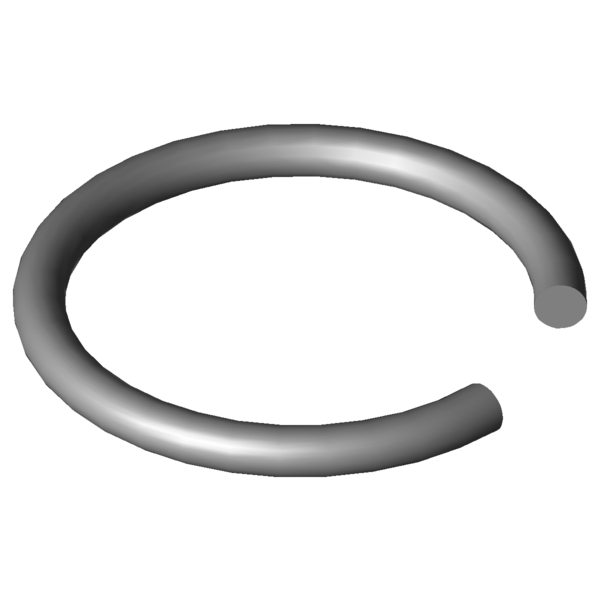 Obraz CAD Pierścienie wału X420-8