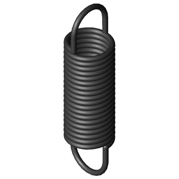 Immagine CAD Molle a trazione Z-115E-10X