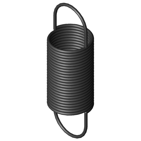 Immagine CAD Molle a trazione Z-115F-12I