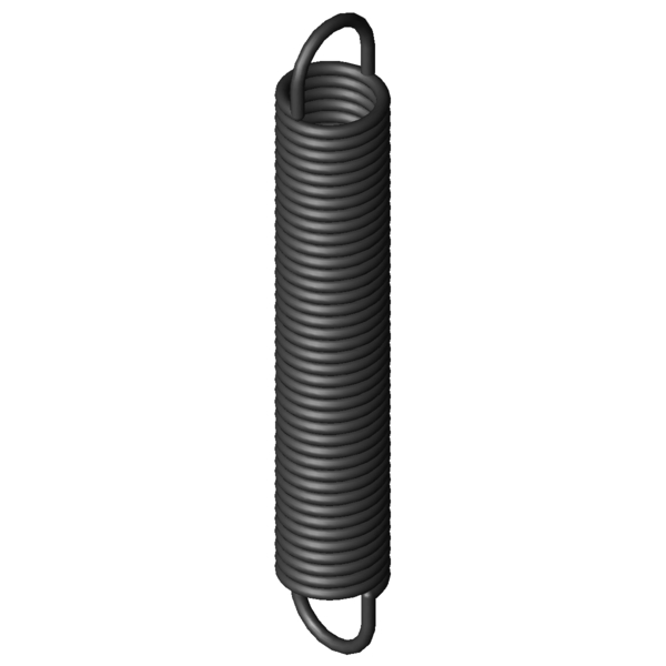Imagen CAD Muelles de extensión Z-115V-33X