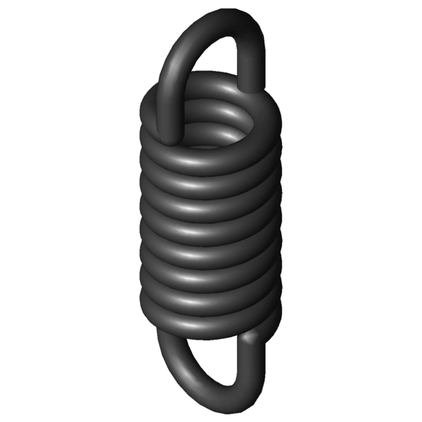 Immagine CAD Molle a trazione Z-130E-01X