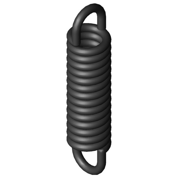 Immagine CAD Molle a trazione Z-130E-02X