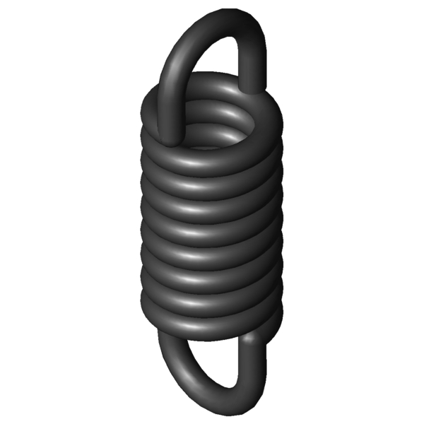 Immagine CAD Molle a trazione Z-147E-01X