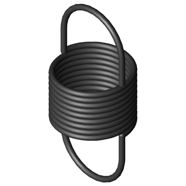 Immagine CAD Molle a trazione Z-162E-10I