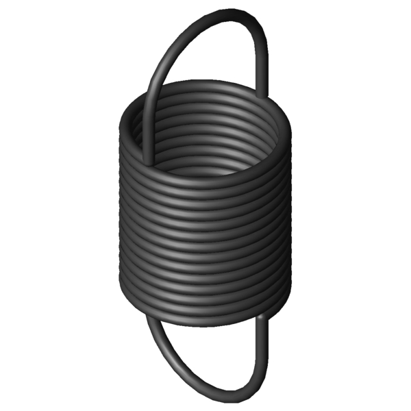 Immagine CAD Molle a trazione Z-162U-10X