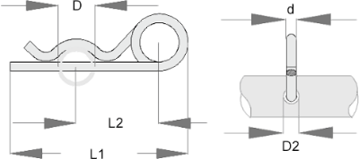 Double spring plug - Technical image