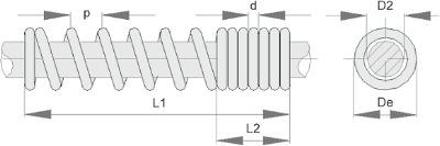 Spirale protezione cavo/tubo flessibile 1420 - Immagine tecnica